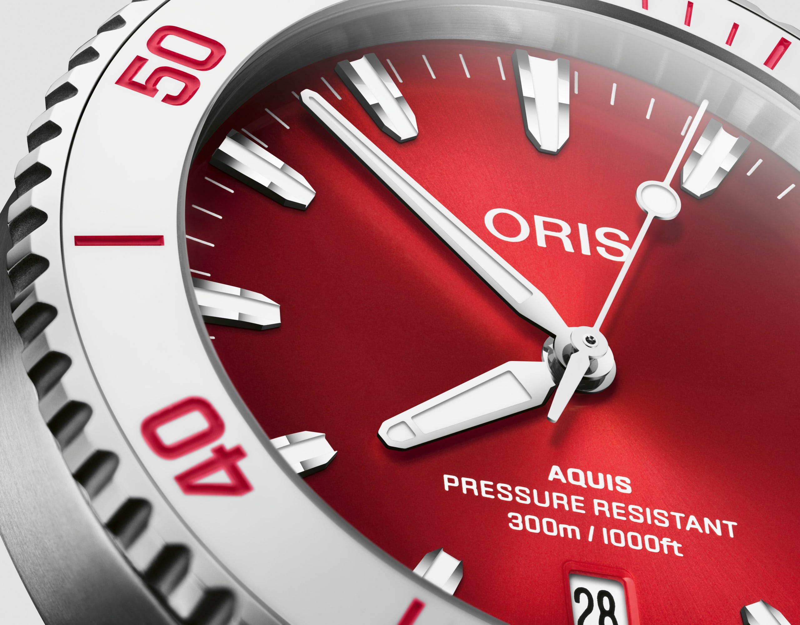 オリス(ORIS) アクイスデイト テイストオブサマー レッド 01 733 7787